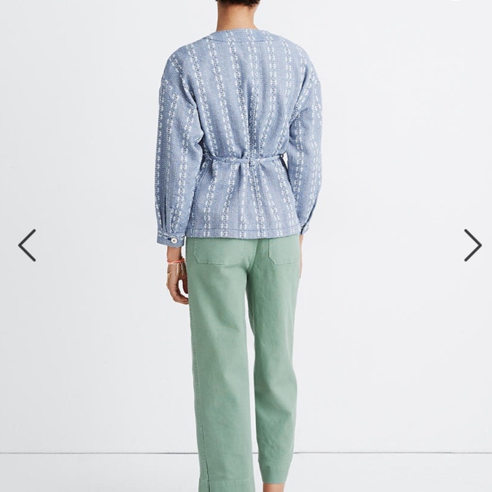Madewell Floral Jacquard Tie-Waist Jacket - Picture 8 of 9